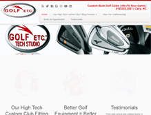 Tablet Screenshot of golfetccary.com